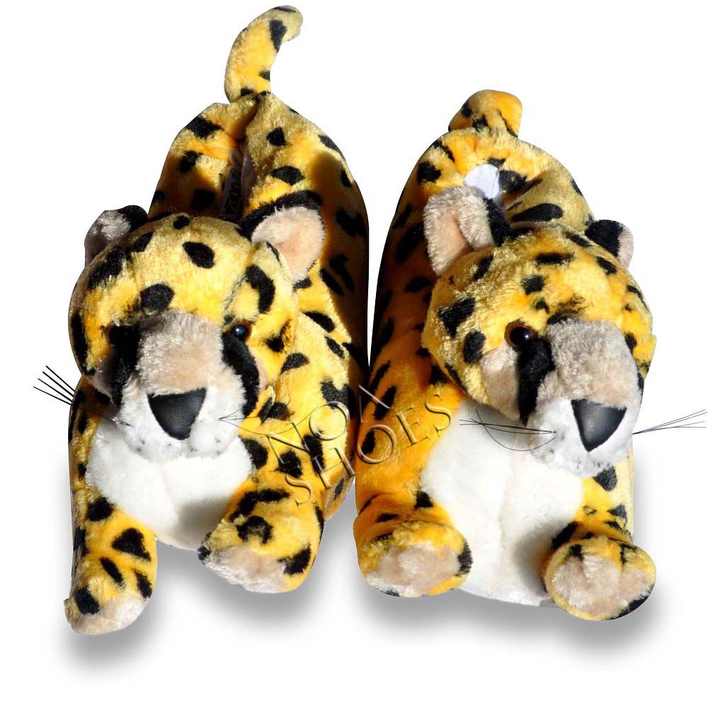 Erkek Panduf Büyük Numara Ev Terliği Peluş Leopar Bot Noa Shoes Türkiye