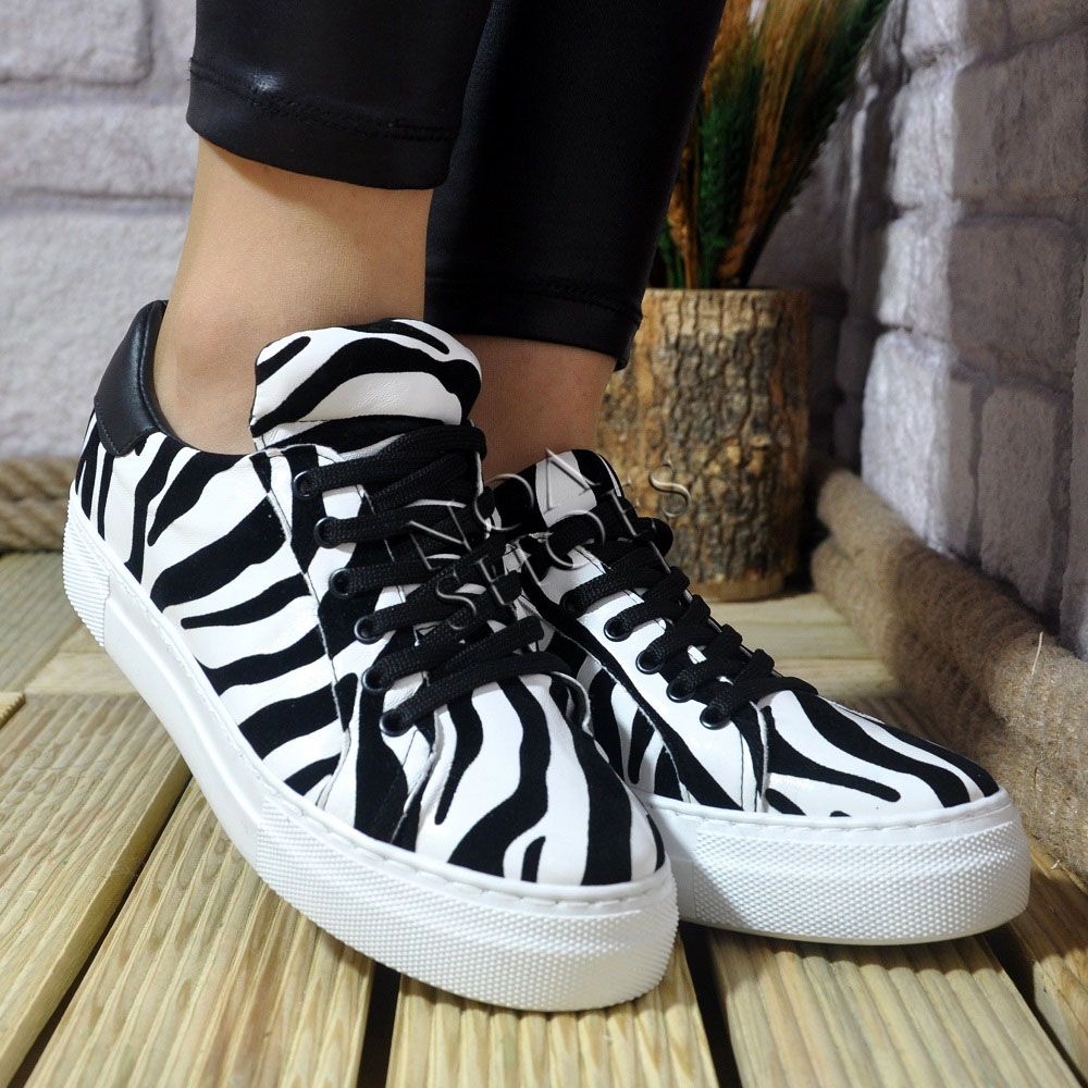 Dismissal Afford Detector Kadın Spor Ayakkabı Zebra Desenli Siyah Beyaz Sneakers Günlük | Noa Shoes  Türkiye